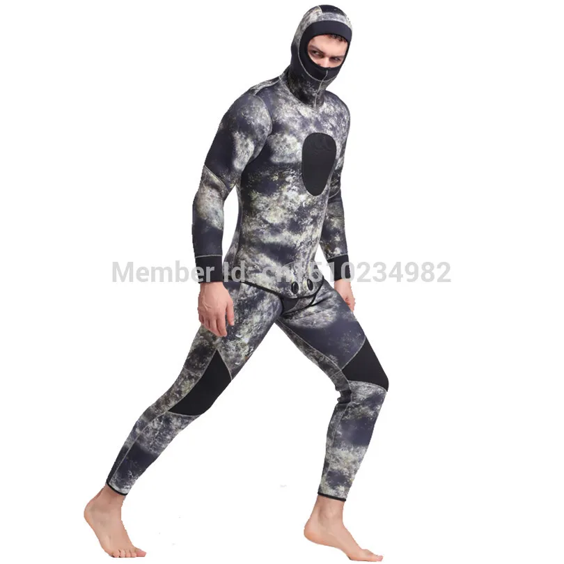 SBART 5MM Neoprene Wet suit Camouflage Spearfishing Wetsuits for Underwater Hunting Hooded 2-pieces Thicker Scuba Diving Suit
SBART 5MM Neoprene Wet suit Camouflage Spearfishing Wetsuits for Underwater Hunting Hooded 2-pieces Thicker Scuba Diving Suit