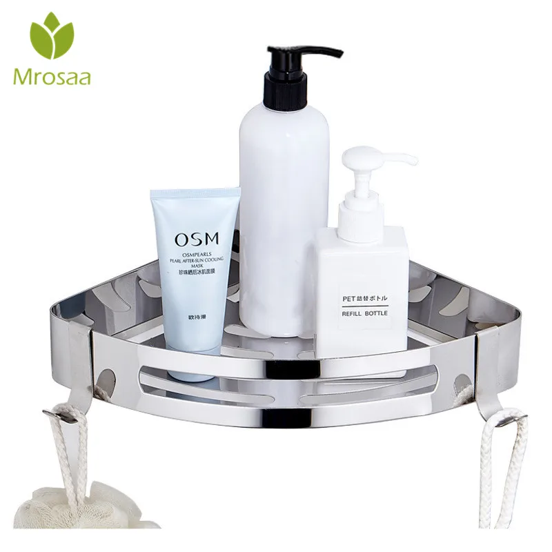 Durable Stainless Steel Bathroom Shelves Wall Mount Single Layer Toilet Corner Shelf Shampoo Shower Gel Lotion Storage Rack
Durable Stainless Steel Bathroom Shelves Wall Mount Single Layer Toilet Corner Shelf Shampoo Shower Gel Lotion Storage Rack