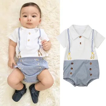 2019 New Baby Boys Turn-down Collar Striped Rompers Toddler Infant Kids Sweet New Fashion Summer Rompers Clothes 0.6kg#47
2019 New Baby Boys Turn-down Collar Striped Rompers Toddler Infant Kids Sweet New Fashion Summer Rompers Clothes 0.6kg#47