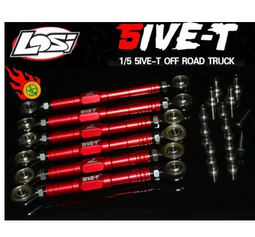 GTB upper + lower suspension tie rod + steering tie rod turnbuckle 6pc Losi 5ive-t 5t
GTB upper + lower suspension tie rod + steering tie rod turnbuckle 6pc Losi 5ive-t 5t