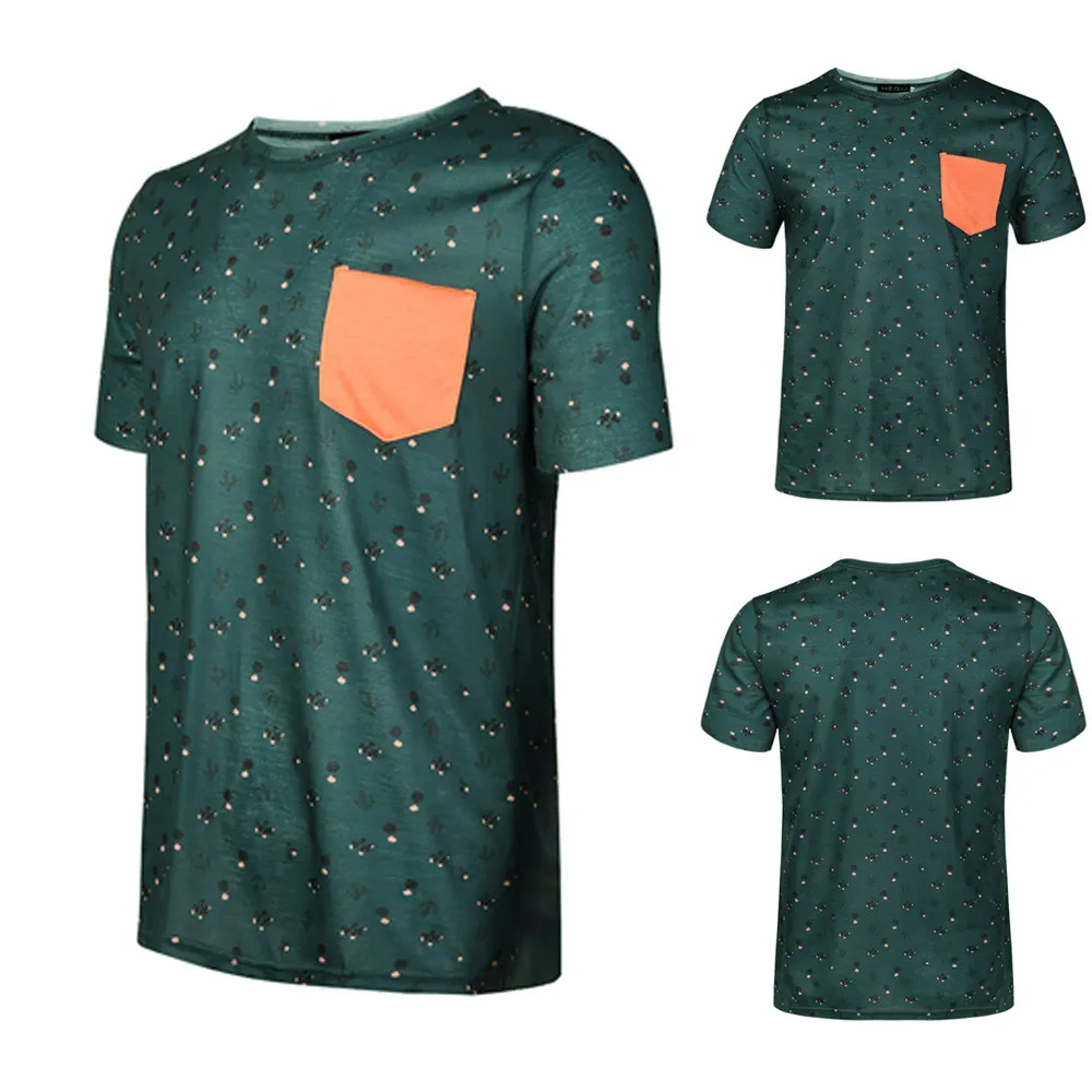 Men's Summer Casual Cactus Printed Color Irregular Patch Pocket Short Sleeve T-shirt Top Blouse tee shirt homme humoristique #35
Men's Summer Casual Cactus Printed Color Irregular Patch Pocket Short Sleeve T-shirt Top Blouse tee shirt homme humoristique #35