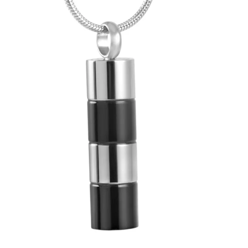 IJD2464 Hollow Cylinder Stainless Steel Cremation Memorial Ashes Holder Men`s Chain Pendant Keepsake Necklace Jewelry Urn Locket
IJD2464 Hollow Cylinder Stainless Steel Cremation Memorial Ashes Holder Men`s Chain Pendant Keepsake Necklace Jewelry Urn Locket