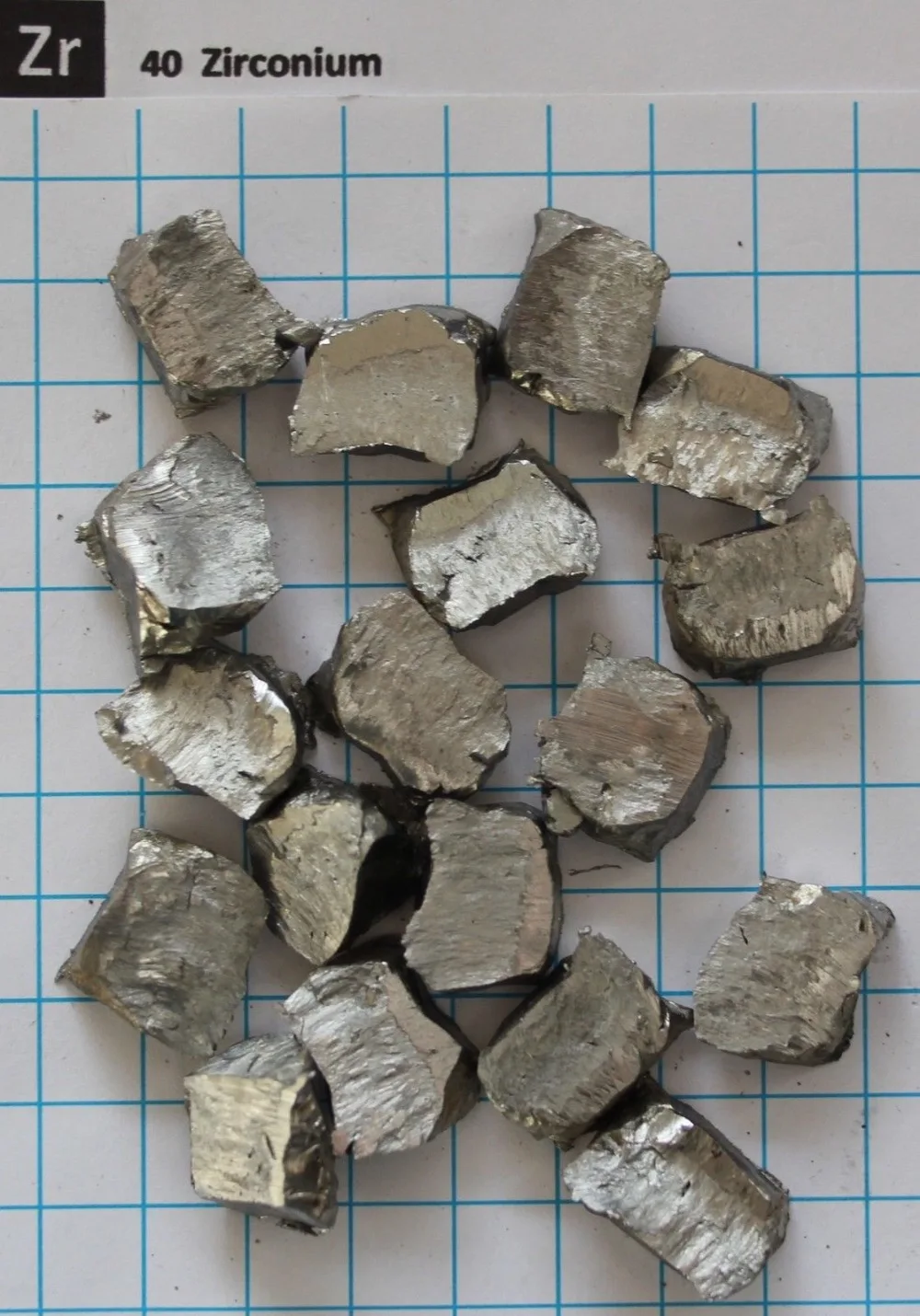 ~ 10g Zirconium Metal Nugget 99.9% - Element 40 sample