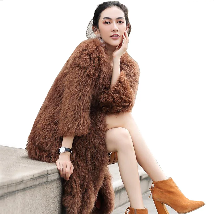 2024 New year knitted Mongolian sheep fur coat jacket overcoat Russian women winter warm fur coat outwear longer style 4 colors
2024 New year knitted Mongolian sheep fur coat jacket overcoat Russian women winter warm fur coat outwear longer style 4 colors