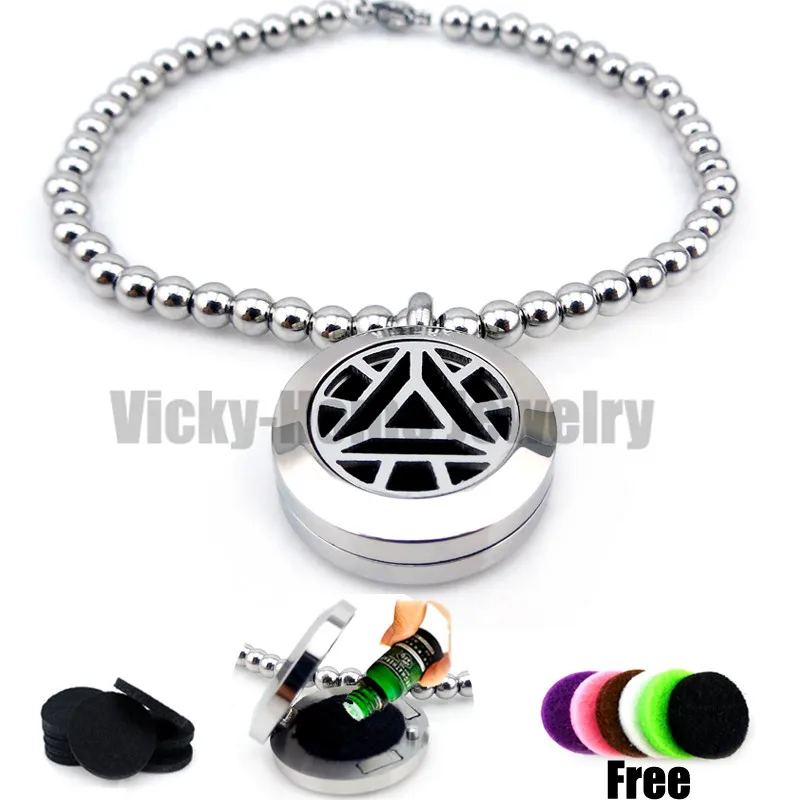 Round Silver Iron Man (20mm) Bead Bracelet Aromatherapy / Essential Oils Aromatherapy Locket Stainless Steel with Felt Pads
Round Silver Iron Man (20mm) Bead Bracelet Aromatherapy / Essential Oils Aromatherapy Locket Stainless Steel with Felt Pads