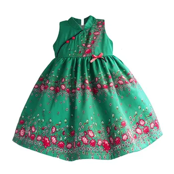 Chinese Style lotus flowers Girls Party Dress Green Costume for kids christmas dress girls dresses Children Clothes 3-8T
Chinese Style lotus flowers Girls Party Dress Green Costume for kids christmas dress girls dresses Children Clothes 3-8T