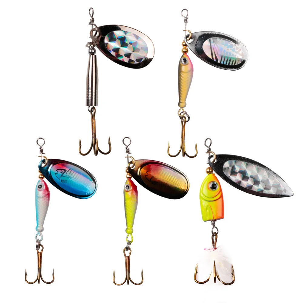 5pcs/Box Fishing Sequin Set Rotating Spoon Fishing Lures Set Bionic Composite bait Metal Hard Hook Bait
5pcs/Box Fishing Sequin Set Rotating Spoon Fishing Lures Set Bionic Composite bait Metal Hard Hook Bait
