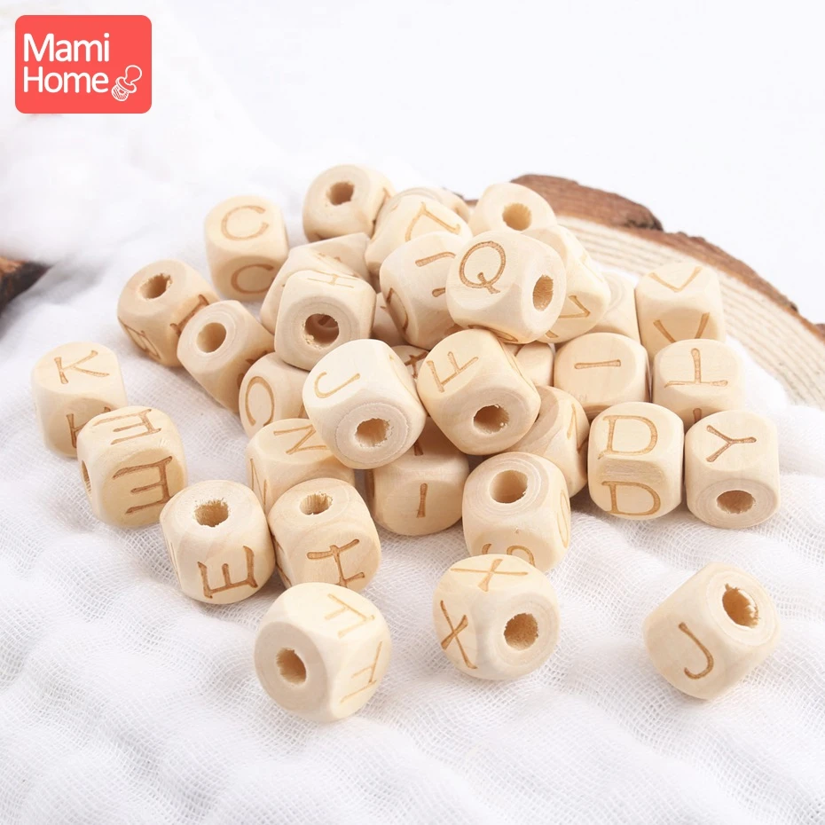 Mamihome 50pc 12mm Wooden English Letter Beads Baby Teether BPA Free DIY Pacifier Pendant Rodent Wooden Blank Children'S Goods
Mamihome 50pc 12mm Wooden English Letter Beads Baby Teether BPA Free DIY Pacifier Pendant Rodent Wooden Blank Children'S Goods