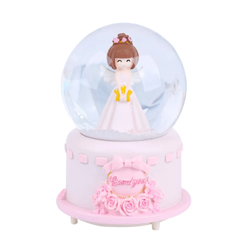 Cartoon Couple Rotating Creative Music Box Send Girl Angel Snow with Lights Large Crystal Ball Decor Children Toy Birthday Gifts
Cartoon Couple Rotating Creative Music Box Send Girl Angel Snow with Lights Large Crystal Ball Decor Children Toy Birthday Gifts