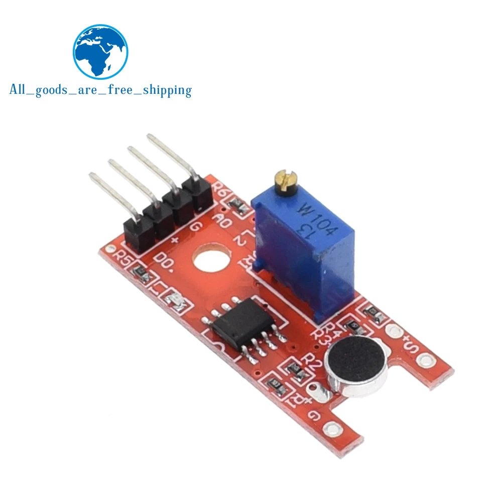 TZT Microphone Voice Sound Sensor Module For Arduino Analog Digital Output Sensors KY-038
TZT Microphone Voice Sound Sensor Module For Arduino Analog Digital Output Sensors KY-038
