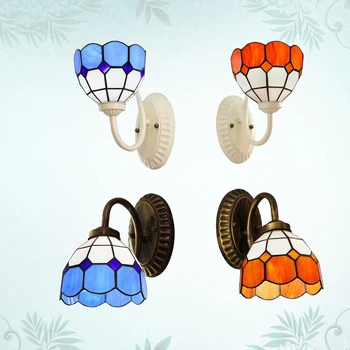 The Tiffany Mediterranean Style Wall Lamp Sconces Stained Glass Lampshade Warm Light Bathroom Vanity Mirror Front Bedside Lamp
The Tiffany Mediterranean Style Wall Lamp Sconces Stained Glass Lampshade Warm Light Bathroom Vanity Mirror Front Bedside Lamp