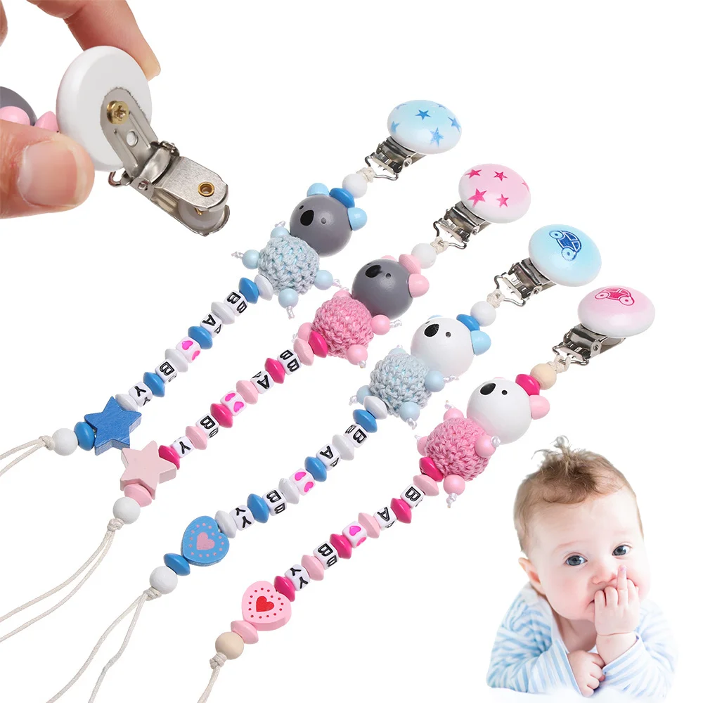 1PC Pacifier Clip Chain for Baby Infant Cute Koala Bear Letters Toys Teether Pacifier Chain Holder Kids Baby Nipple Feeding
1PC Pacifier Clip Chain for Baby Infant Cute Koala Bear Letters Toys Teether Pacifier Chain Holder Kids Baby Nipple Feeding
