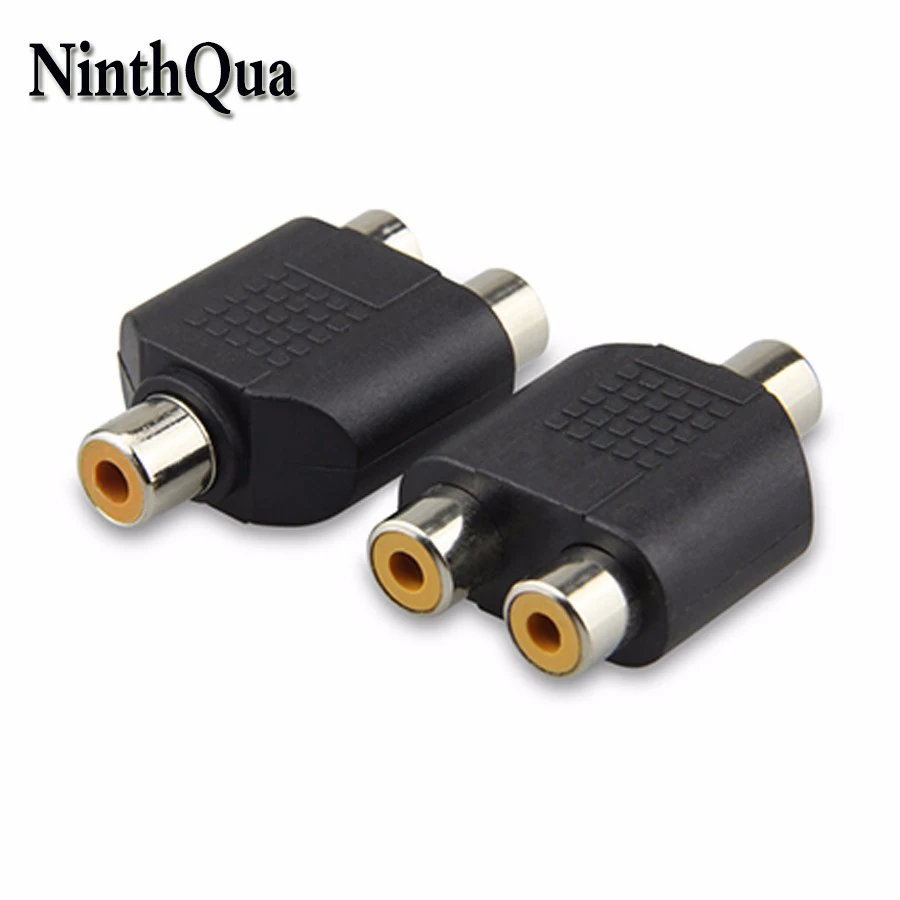2pcs High Quality Black RCA F/F Audio Video Connector AV 1 to 2 Female Splitter Adapter
2pcs High Quality Black RCA F/F Audio Video Connector AV 1 to 2 Female Splitter Adapter