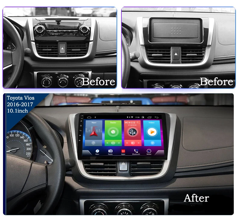 Full Touch Car Android 8.1 Radio Player For TOYOTA VIOS Yaris 2017 Vehicle GPS Navigation Video Multimedia Built In Bluetooth
Full Touch Car Android 8.1 Radio Player For TOYOTA VIOS Yaris 2017 Vehicle GPS Navigation Video Multimedia Built In Bluetooth