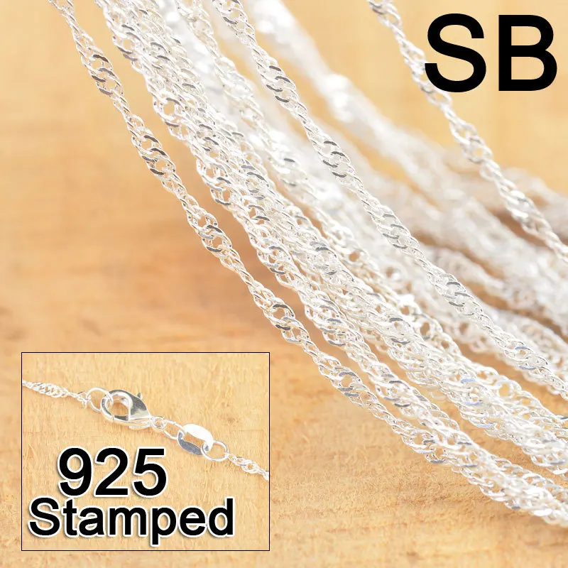 Factory Price Free Ship 20Pcs 18" 925 Sterling Silver Jewelry Singapore Necklace Chains With Lobster Clasps For Pendant
Factory Price Free Ship 20Pcs 18" 925 Sterling Silver Jewelry Singapore Necklace Chains With Lobster Clasps For Pendant