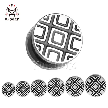 Kubooz piercing new arrival hot square line design stainless steel ear tunnels plugs body piercing jewelry expander wholesale
Kubooz piercing new arrival hot square line design stainless steel ear tunnels plugs body piercing jewelry expander wholesale