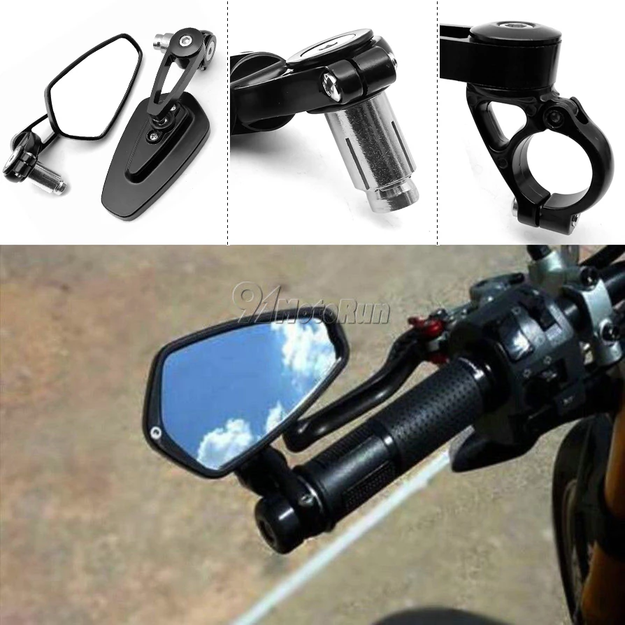 Универсальные мотоциклетные зеркала заднего вида 7/8 &quot22 мм наконечник ручки для