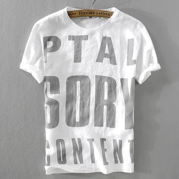 2019 New Fashion t-Shirt men cotton linen short sleeves Casual male tshirt men tops tees Free shipping
2019 New Fashion t-Shirt men cotton linen short sleeves Casual male tshirt men tops tees Free shipping