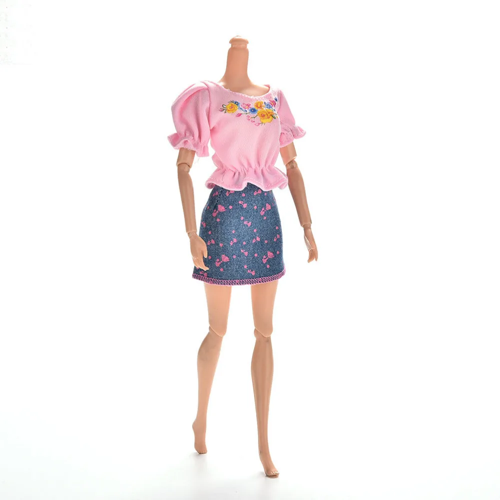 1 комплект милые модные кукольные комплекты одежды летнее Кукольное платье с