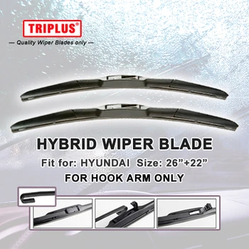 Hybrid Wiper Blade for Hyundai Trajet (2000-2007) 1 set 26"+22", U HOOK Windscreen Wiper J HOOK Windshield Wipers
Hybrid Wiper Blade for Hyundai Trajet (2000-2007) 1 set 26"+22", U HOOK Windscreen Wiper J HOOK Windshield Wipers