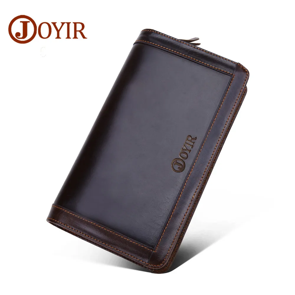 JOYIR 2019 Genuine Leather Men Long Clutch Wallets Double Zipper Vintage Men Coin Purse Card Holder Leather Wallet For Man 9313
JOYIR 2019 Genuine Leather Men Long Clutch Wallets Double Zipper Vintage Men Coin Purse Card Holder Leather Wallet For Man 9313