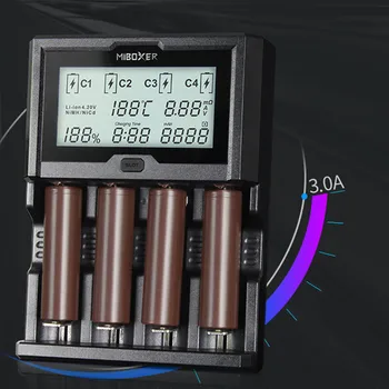Miboxer Lithium Battery Charger C4-12 Fully Automatic fast charger with power bank Function Charging 3.0A simultaneously each
Miboxer Lithium Battery Charger C4-12 Fully Automatic fast charger with power bank Function Charging 3.0A simultaneously each