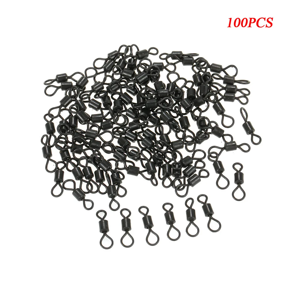100Pcs/lot Fishing Swivels Fishing Barrel Bearing Solid Ring Rolling Swivel Connector for Fishing Hooks Fishing Tackle
100Pcs/lot Fishing Swivels Fishing Barrel Bearing Solid Ring Rolling Swivel Connector for Fishing Hooks Fishing Tackle