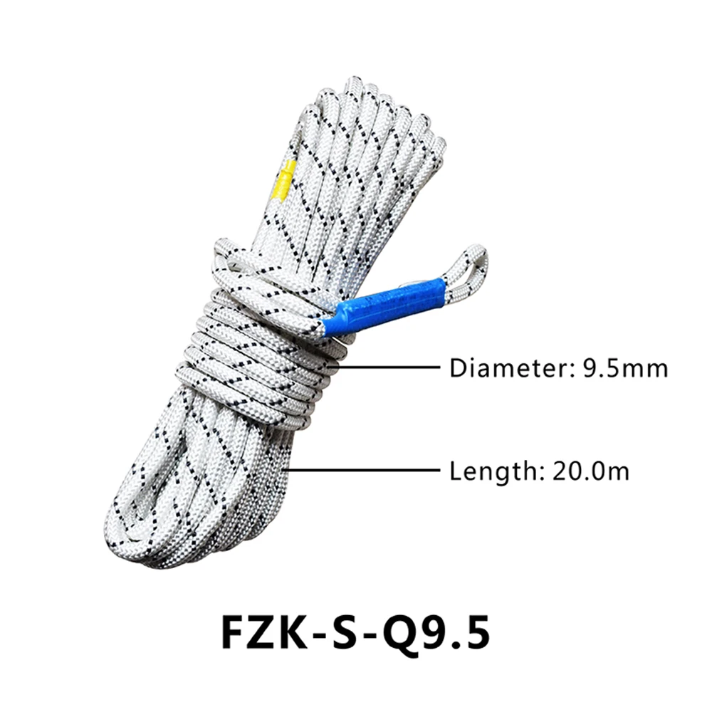 Climbing Safety Rope High Strength Safety Cord Outdoor Rock Lanyard Diameter 9.5mm for Camping Hiking Fire Escape Rescue
Climbing Safety Rope High Strength Safety Cord Outdoor Rock Lanyard Diameter 9.5mm for Camping Hiking Fire Escape Rescue