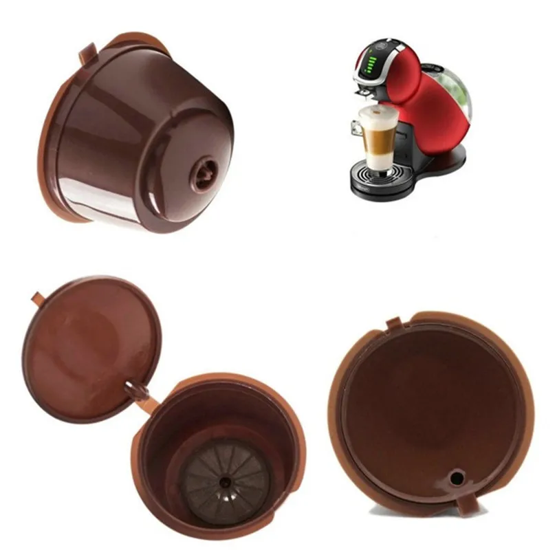 Home Use Brown Reusable Coffee Capsule Plastic Refillable Compatible Coffee Filter Baskets Soft Capsules Taste Sweet
Home Use Brown Reusable Coffee Capsule Plastic Refillable Compatible Coffee Filter Baskets Soft Capsules Taste Sweet