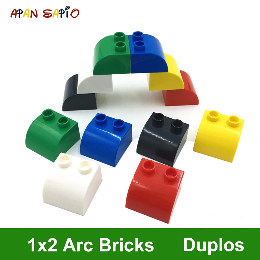 DIY Building Blocks Arc Figures Bricks 1x2Dot 12PCS a Pack Educational Creative Toys for Children Compatible With Legoe Duplos
DIY Building Blocks Arc Figures Bricks 1x2Dot 12PCS a Pack Educational Creative Toys for Children Compatible With Legoe Duplos