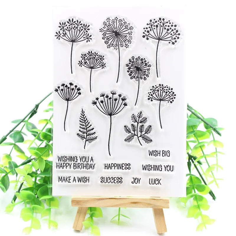 KSCRAFT Dandelion Transparent Clear Silicone Stamps for DIY Scrapbooking/Card Making/Kids Crafts Fun Decoration Supplies 268
KSCRAFT Dandelion Transparent Clear Silicone Stamps for DIY Scrapbooking/Card Making/Kids Crafts Fun Decoration Supplies 268