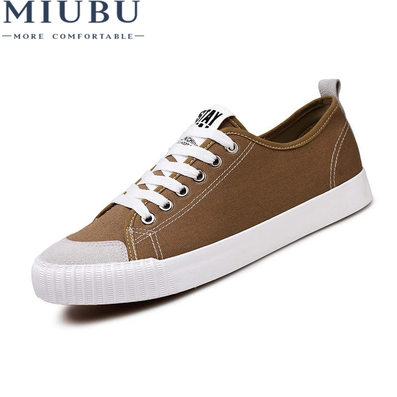 MIUBU Breathable Low Canvas Shoes lovers Mens Anti-Odor Light Lace-Up Casual Shoes New Non-Slip Soles Solid Big Size Male Shoes
MIUBU Breathable Low Canvas Shoes lovers Mens Anti-Odor Light Lace-Up Casual Shoes New Non-Slip Soles Solid Big Size Male Shoes