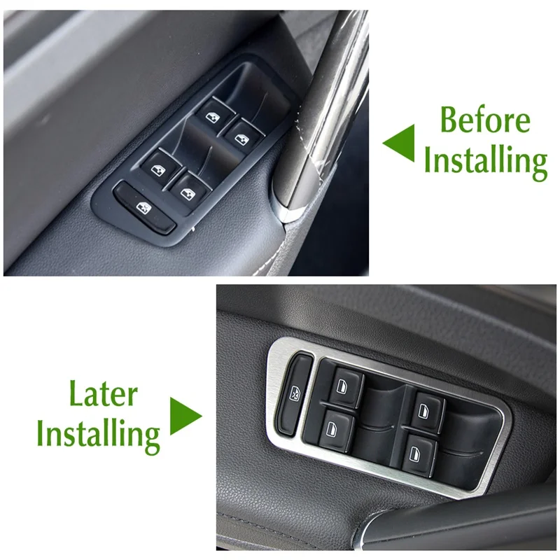 Car-Accessories-Stainless-Steel-Car-Interior-Decoration-Door-Window-Switch-Cover-Trims-For-Volkswagen-VW-Golf