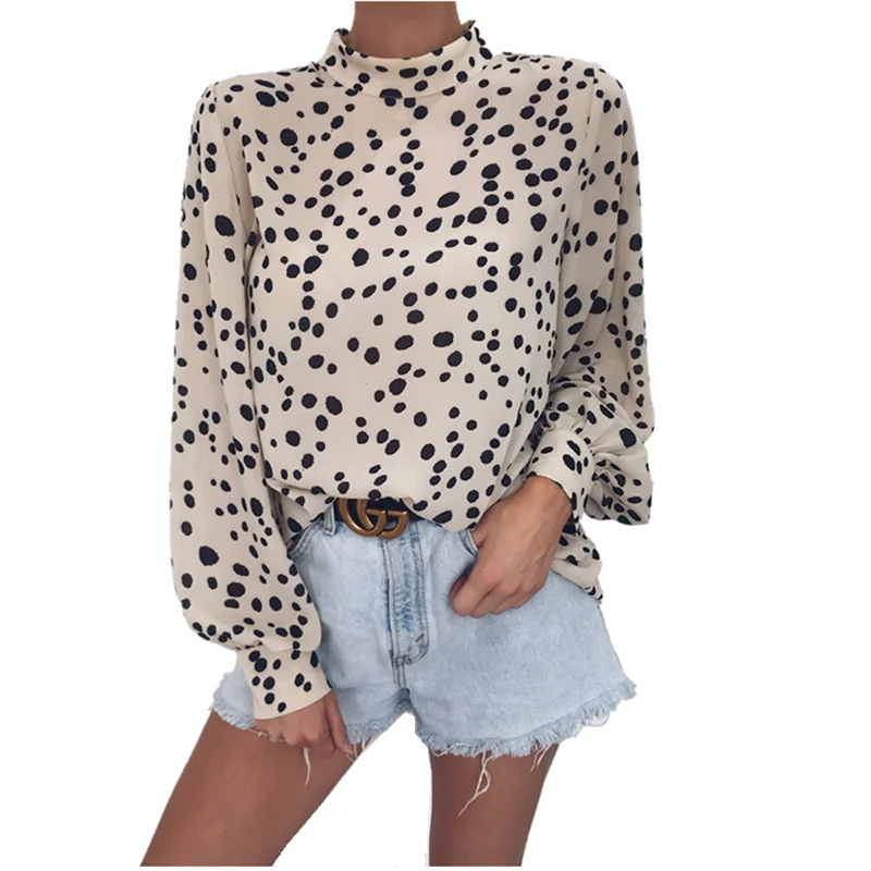 LOSSKY Autumn Women Leopard Print Shirt Tops 2019 TUrtleneck Casual Loose Long Sleeve Chiffon Shirt Blouse Women's Shirt Blusas
LOSSKY Autumn Women Leopard Print Shirt Tops 2019 TUrtleneck Casual Loose Long Sleeve Chiffon Shirt Blouse Women's Shirt Blusas