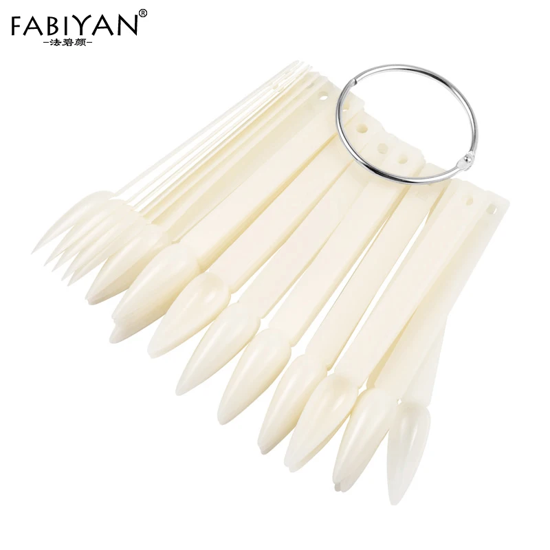 Sharp Fan False Nail Art Tips Polish UV Gel Color Card Practice Display Palette Tool Manicure Nature Clear Black White 40Pcs/Set
Sharp Fan False Nail Art Tips Polish UV Gel Color Card Practice Display Palette Tool Manicure Nature Clear Black White 40Pcs/Set