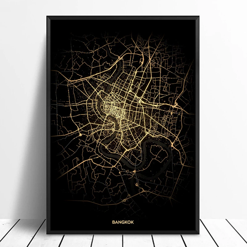 Bangkok City Light Maps Custom World City Map Posters Canvas Prints Nordic Style Wall Art Home Decor
Bangkok City Light Maps Custom World City Map Posters Canvas Prints Nordic Style Wall Art Home Decor