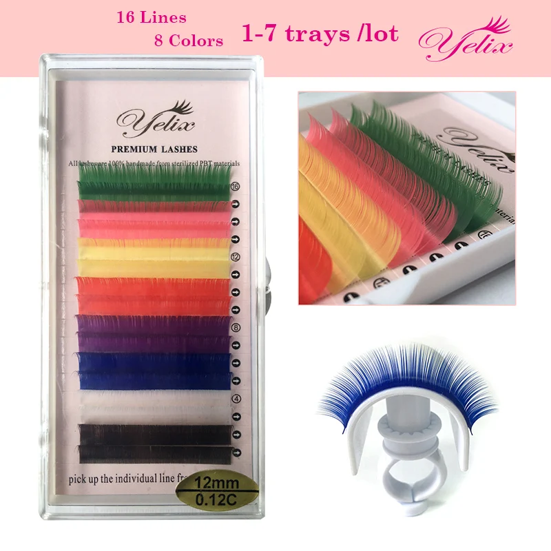 1-7 box Colorful False Eyelashes Individual White Lashes Natural Mink Eyelash Extension Color Fake Cilios Posticos Blue Eye Lash
1-7 box Colorful False Eyelashes Individual White Lashes Natural Mink Eyelash Extension Color Fake Cilios Posticos Blue Eye Lash