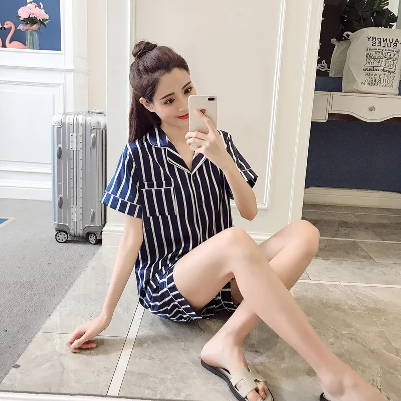 Women Pajamas Set Summer Pajamas Set Women Short Sleeve Top and Shorts Two Piece Suit Spring Female Lace Nightwear Sleepwear
Women Pajamas Set Summer Pajamas Set Women Short Sleeve Top and Shorts Two Piece Suit Spring Female Lace Nightwear Sleepwear