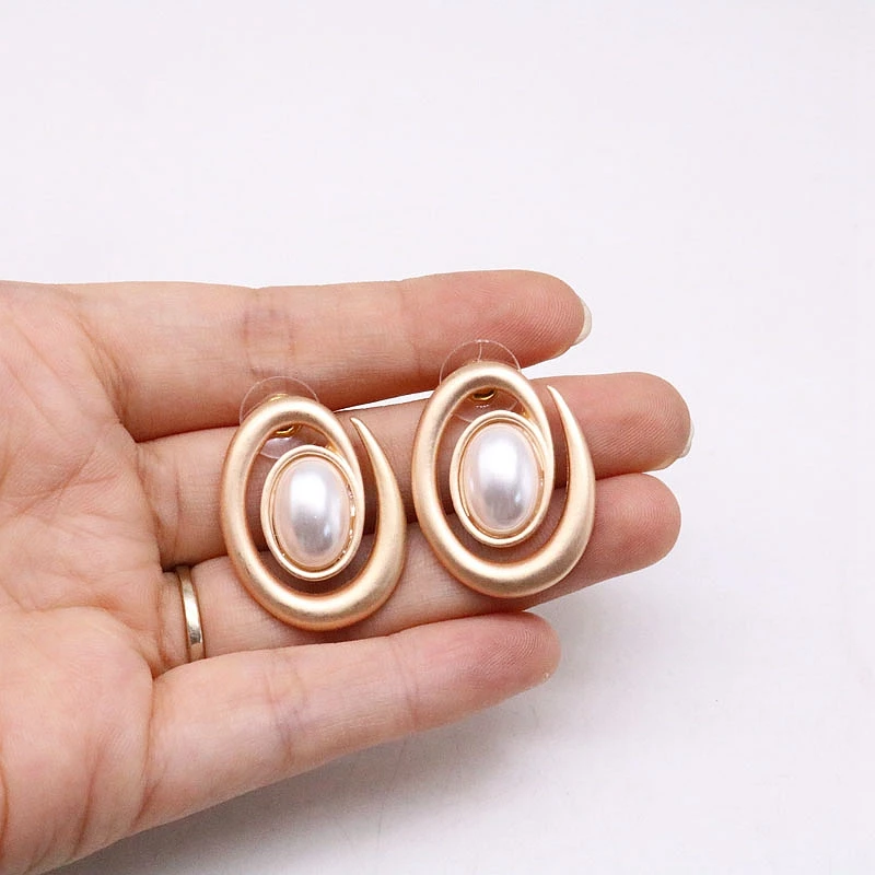 Free Shipping Geometric Elegant Cute Pearl Fashion Earring