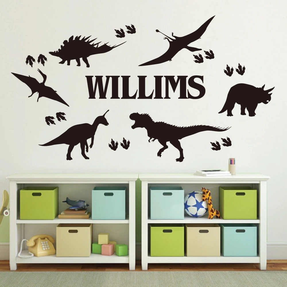 Personalized Dinosaur Foot Print Name Wall Sticker Boy Room Kids Room Custom Name Dino T rex Jurassic Park Wall Decal Vinyl Art
Personalized Dinosaur Foot Print Name Wall Sticker Boy Room Kids Room Custom Name Dino T rex Jurassic Park Wall Decal Vinyl Art