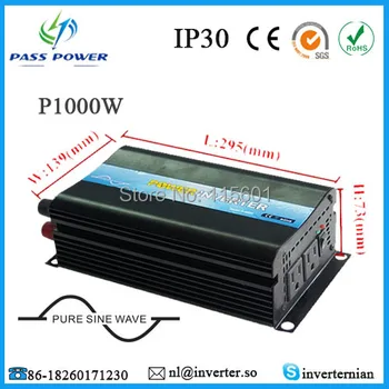 

Free Shipping to Chile USA UK Single Phrase Off Grid 12V 24V 48V DC 110V 220V AC PSW Solar Power 1000W Pure Sine Wave Inverter