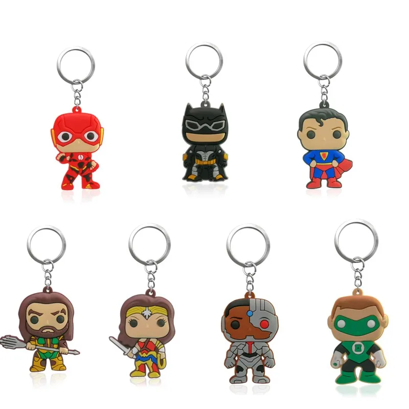 1pcs Justice League PVC Key Chain Anime Keychain Superhero Key Ring Fashion Trinkets Superman Batman Key Holder Kids Gift
1pcs Justice League PVC Key Chain Anime Keychain Superhero Key Ring Fashion Trinkets Superman Batman Key Holder Kids Gift