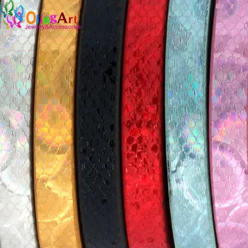 OlingArt The newest 7MM 1Yard/lot Flat Leather Cords PU Bright Scale pattern wire DIY Bracelet necklace Jewelry making
OlingArt The newest 7MM 1Yard/lot Flat Leather Cords PU Bright Scale pattern wire DIY Bracelet necklace Jewelry making