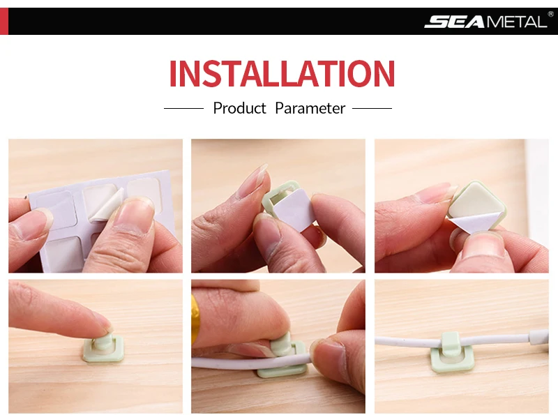 18Pcs Car Wire Clip USB Cable Sticker Fixed Clamp Clips Fastener Charger Clasp Retaining In Auto Accessories Holder Car-styling