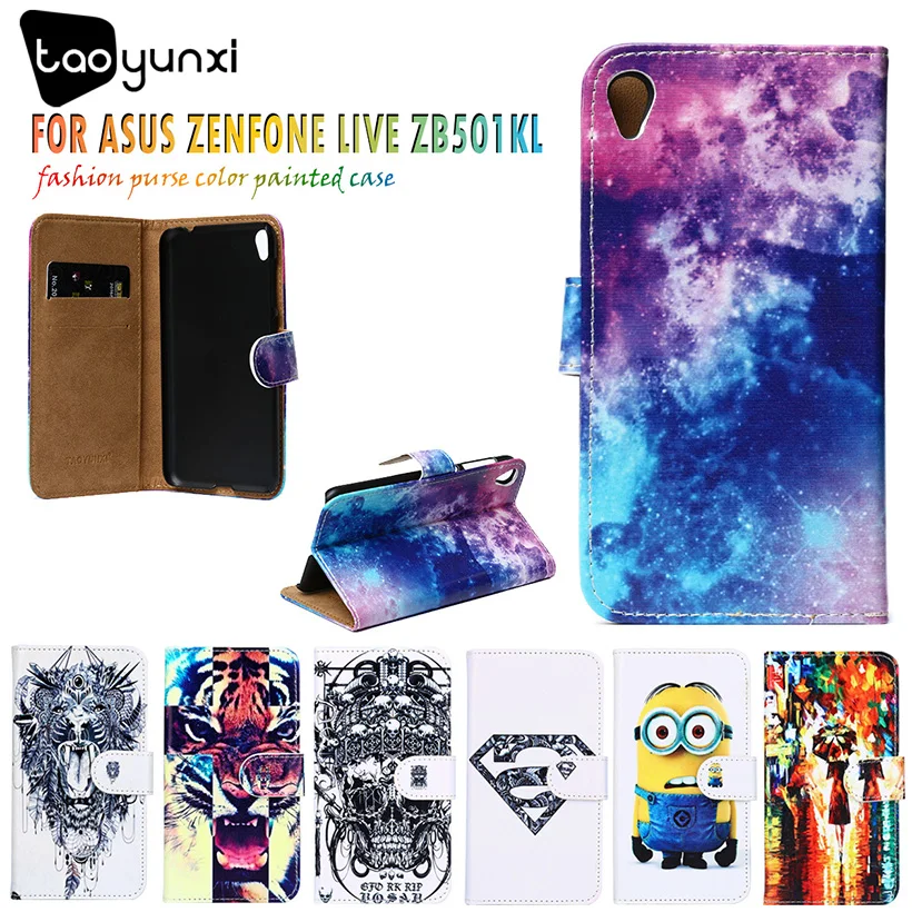 TAOYUNXI Painted PU Leather Cases For Asus Zenfone Live ZB501KL Zenfone 3 Go 5.0 inch Covers Card Holders Wallet Flip Holster
TAOYUNXI Painted PU Leather Cases For Asus Zenfone Live ZB501KL Zenfone 3 Go 5.0 inch Covers Card Holders Wallet Flip Holster
