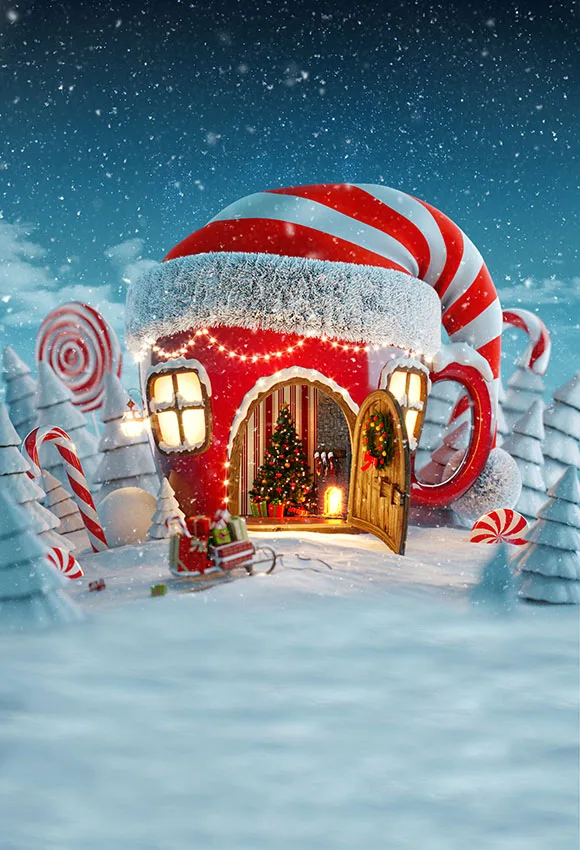 MEHOFOTO backdrop for photo studio Christmas candy canes house winter snow fariy tale kids photography background photocall
MEHOFOTO backdrop for photo studio Christmas candy canes house winter snow fariy tale kids photography background photocall