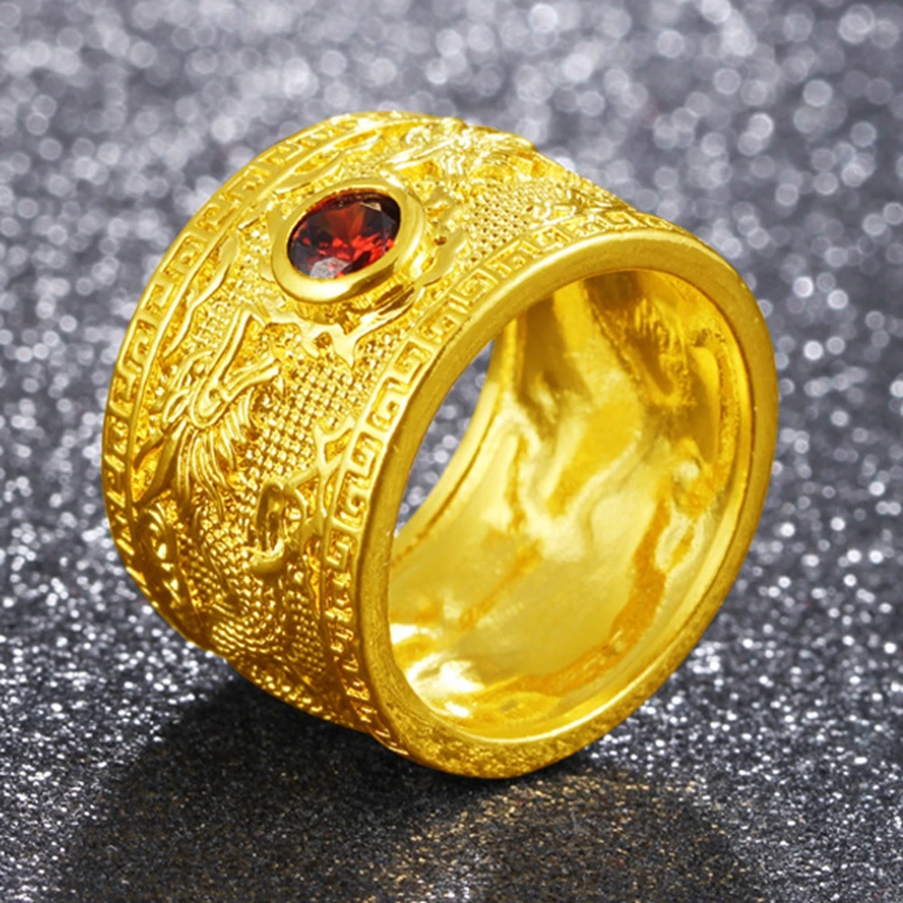 Size 6/7 Thick Ring Band Double Dragon Pattern Yellow Gold Filled Classic Womens Mens Finger Ring
Size 6/7 Thick Ring Band Double Dragon Pattern Yellow Gold Filled Classic Womens Mens Finger Ring