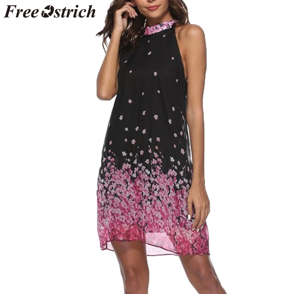 FREE OSTRICH Women Dress Butterfly pattern Printed Halter Neck Sleeveless A-Line Mini Dignified Fashion Women Short Dress Summer
FREE OSTRICH Women Dress Butterfly pattern Printed Halter Neck Sleeveless A-Line Mini Dignified Fashion Women Short Dress Summer