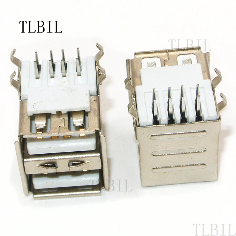 10Pcs Double USB Type A Female Solder Jacks Connector PCB Socket USB-A type 90 Degrees 4pins
10Pcs Double USB Type A Female Solder Jacks Connector PCB Socket USB-A type 90 Degrees 4pins