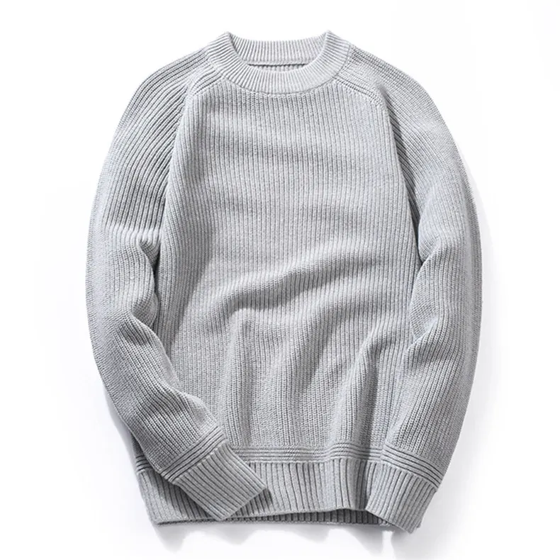 2018 Thicken Mock-Neck Sweater Male Cotton Knitted Turtlenck Men Sweater Autumn Turtle-neck Pullover Man Winter High Neck Jumper 10